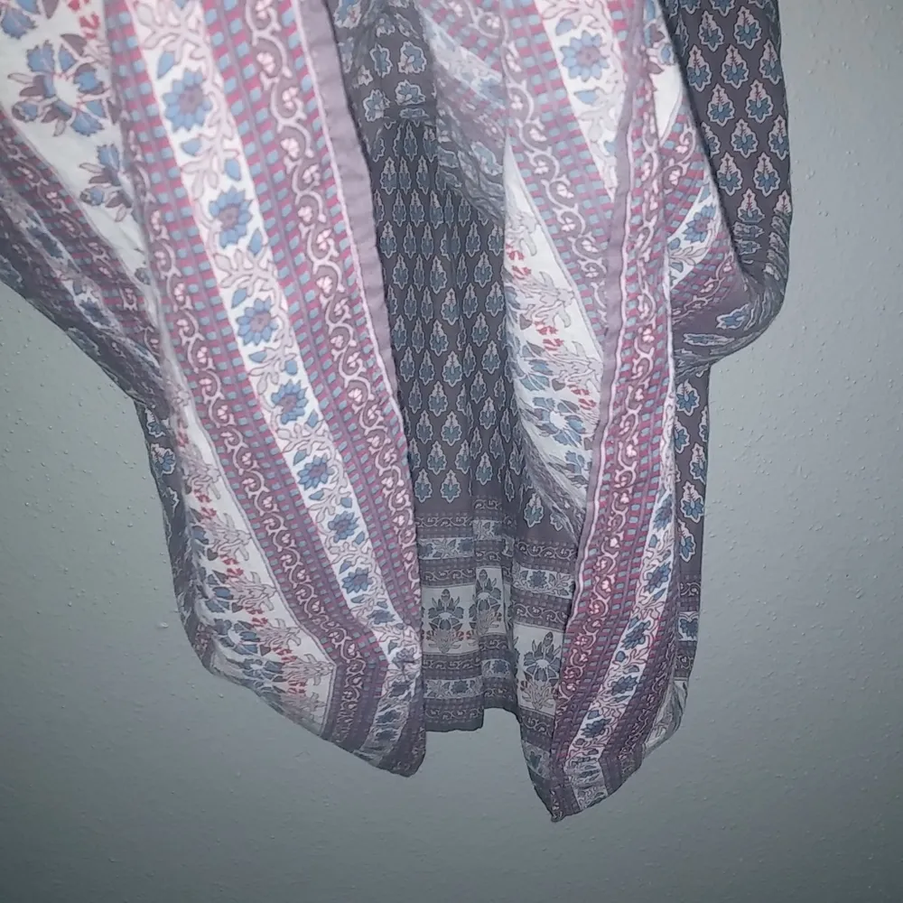 Urban Outfitters M Cotton Boho Short Sleeved Mauve Purple Mini Dress - Image 3