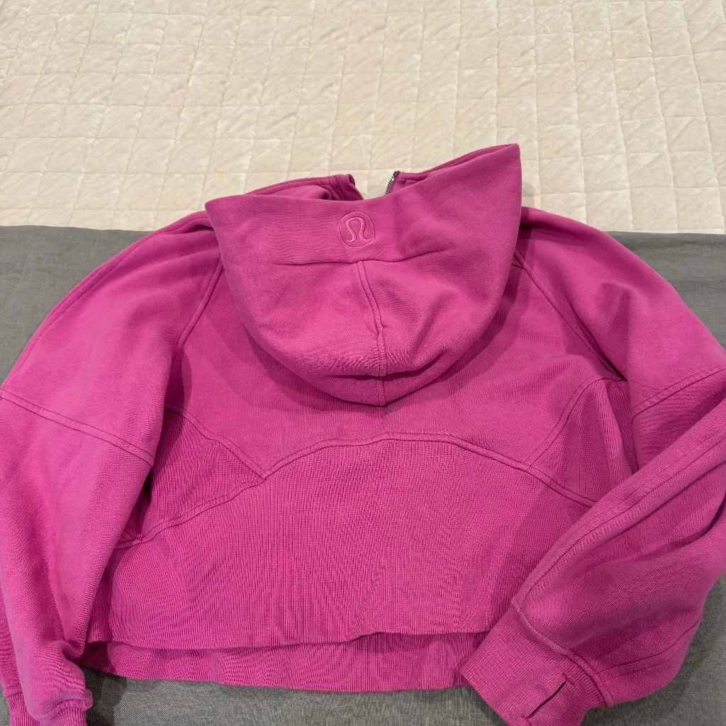 Lululemon Scuba Oversized Half-Zip Hoodie Pink Lychee - Image 2