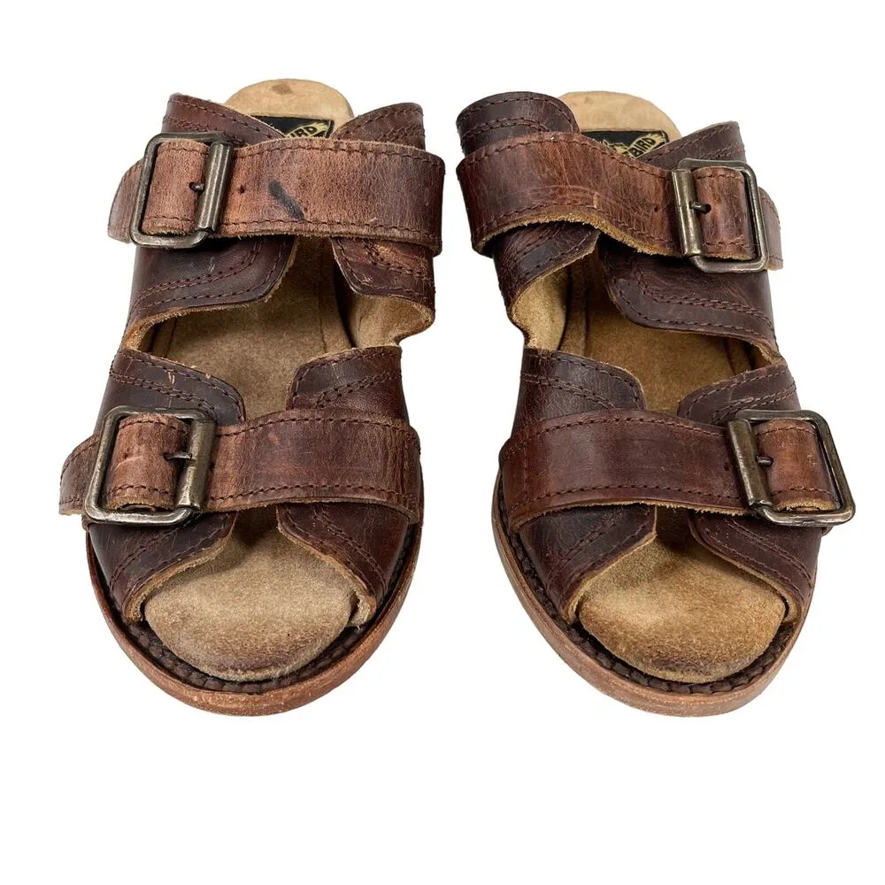 Freebird Caprice Sandals Brown 5 Leather 2.5" Block Heel - Image 2