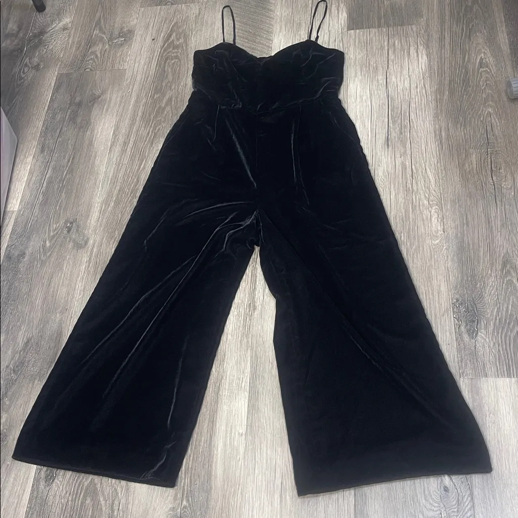 J. Crew Classic Black velvet onesie. - Image 5