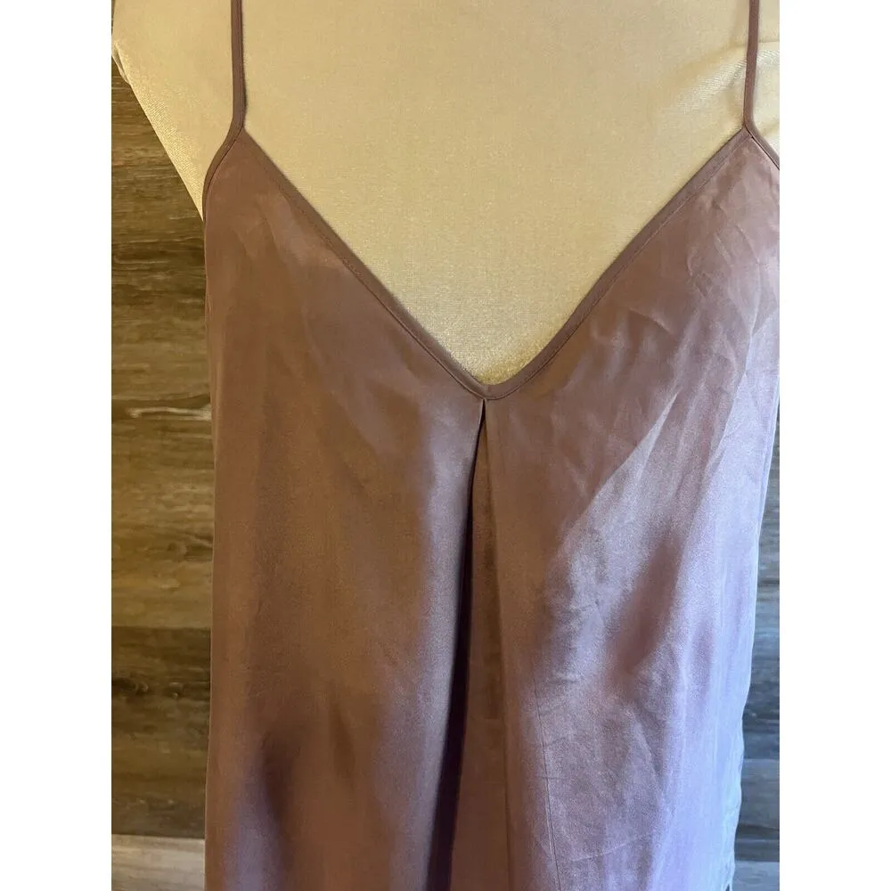 Madewell 100% Silk Camisole Top Halter Mauve Size 2 Small Tank Babydoll - Image 4