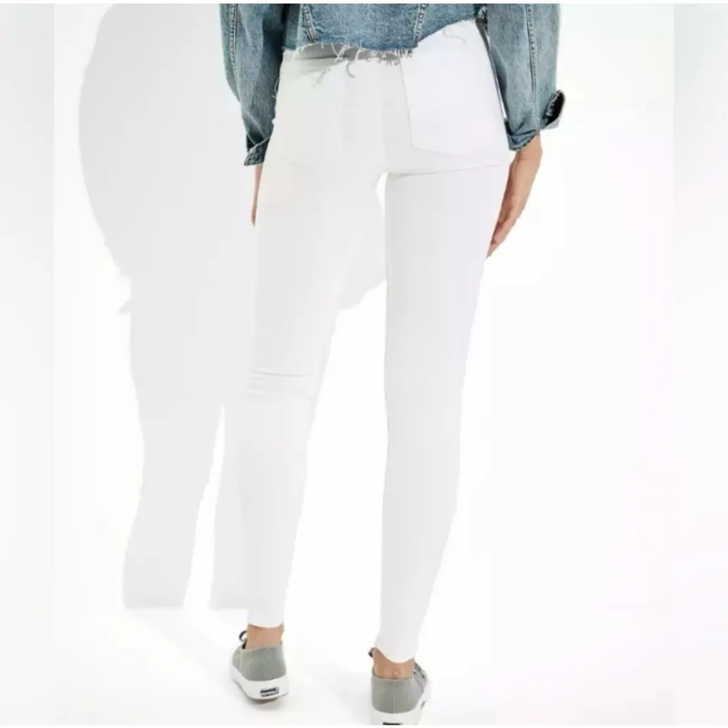 ✨AE Ne(x)t Level Curvy High-Waisted White Sz 12/31W Jeggings✨ - Image 4