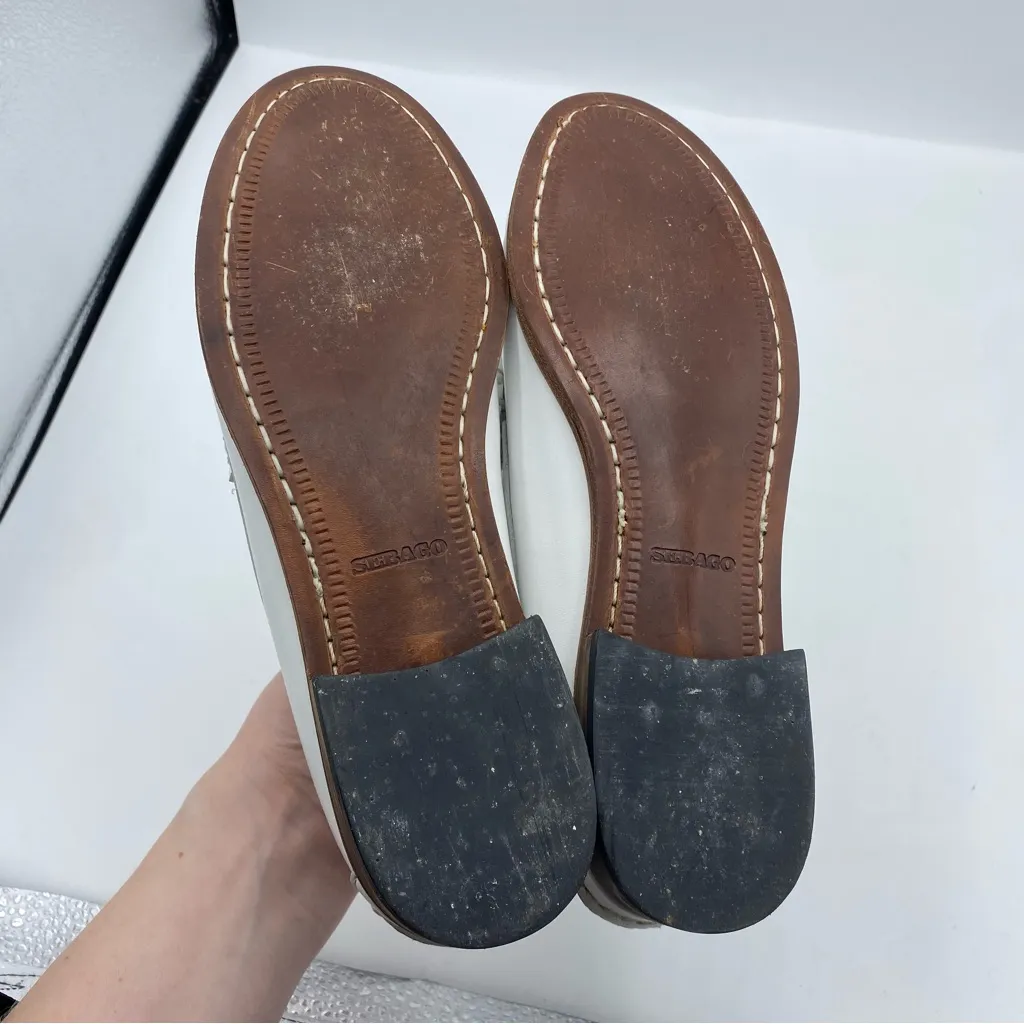 Sebago Classic Dan Pigment Loafer Woman’s‎ size 7 White quiet luxury preppy - Image 6