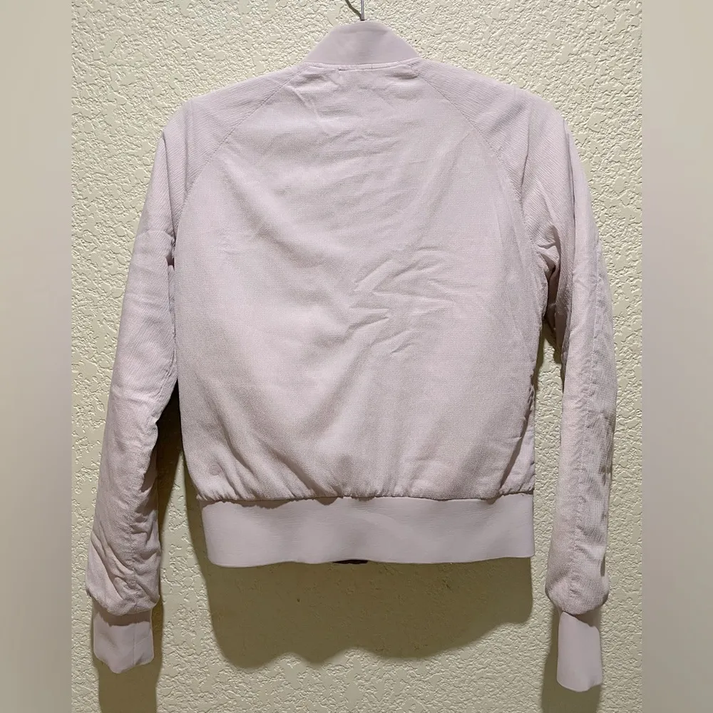 Lululemon Non-Stop Bomber Reversible Porcelain Pink Water Repellent Size 4 - Image 7