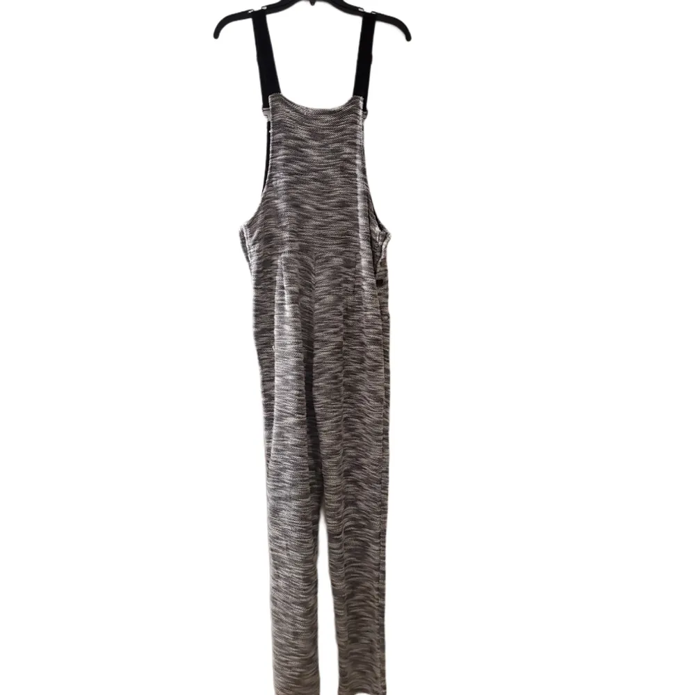 Moon Womens Gray Black Tweed Knit Jump Suit M Size M - Image 6