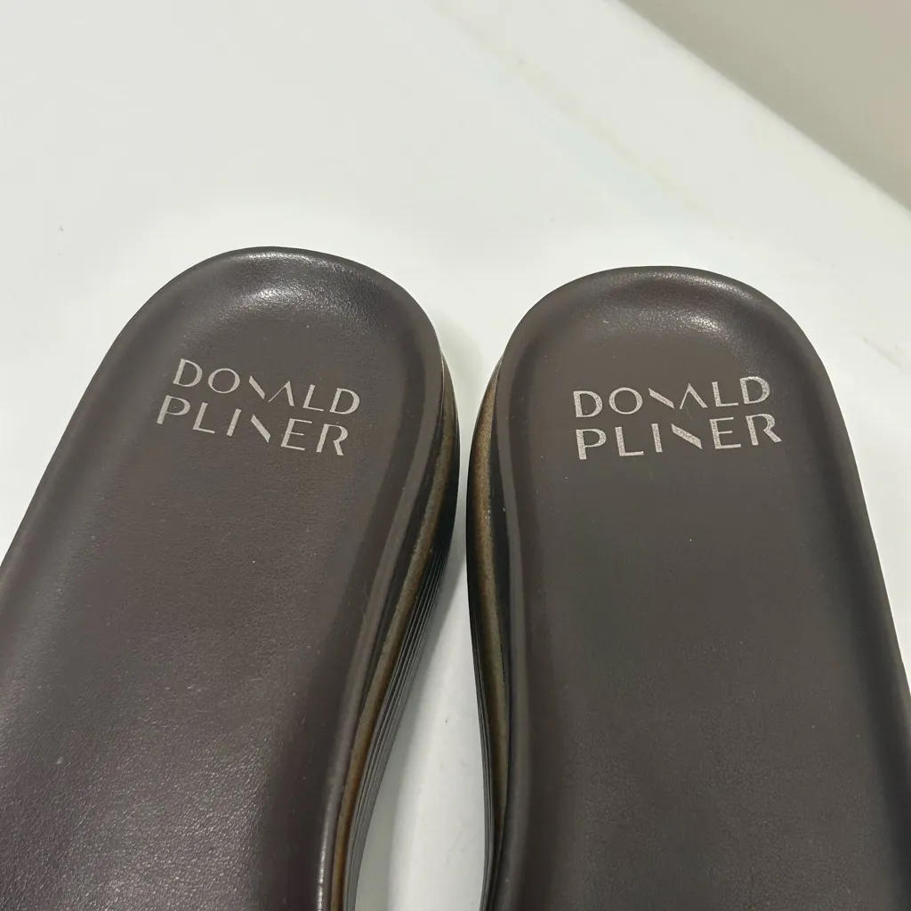 Donald Pliner  Fiji Slides Tan Brown Size 7.5 - Image 6