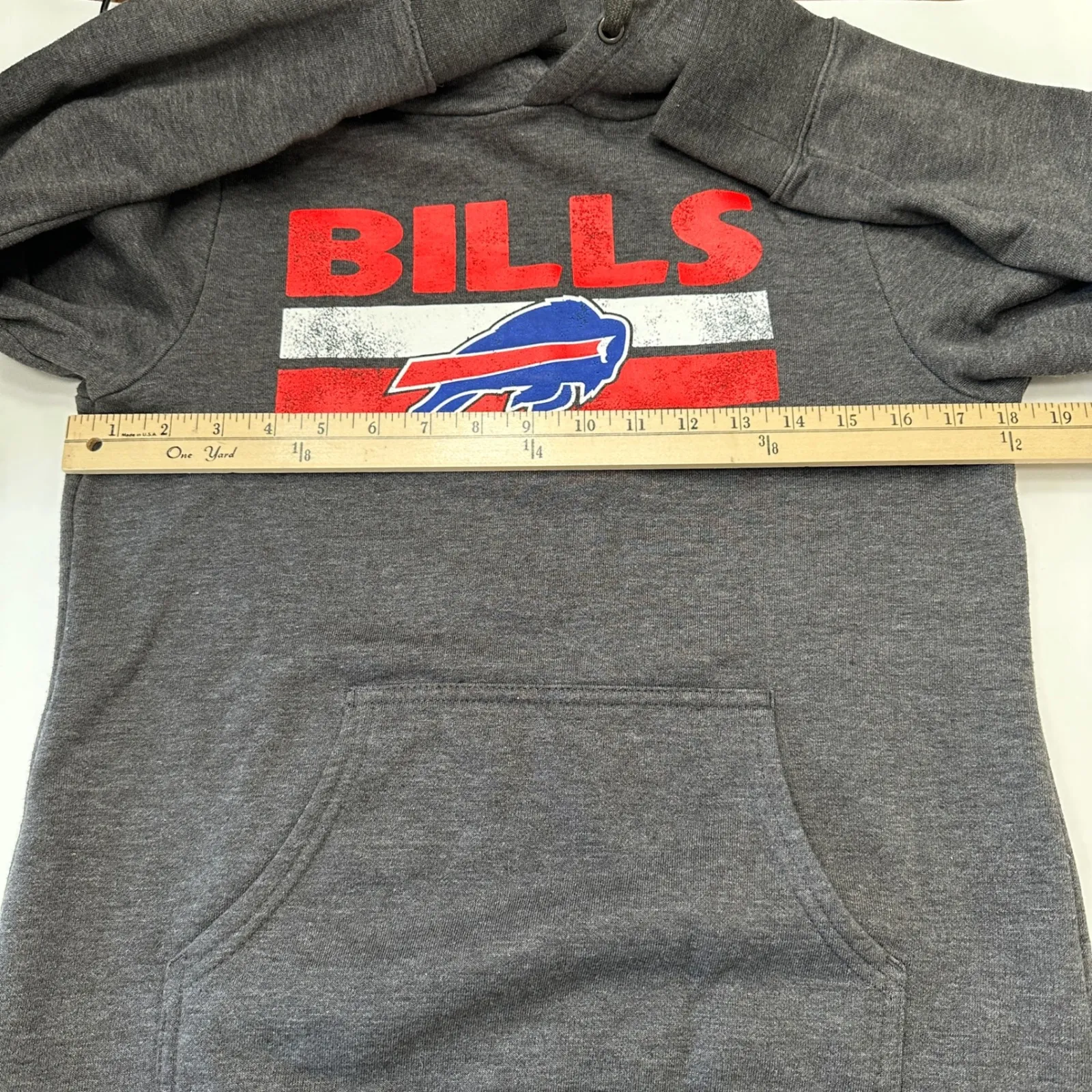Buffalo Bills NFL‎ Pro Line Fanatics Hoodie Gray Red White Womens Size Medium - Image 7