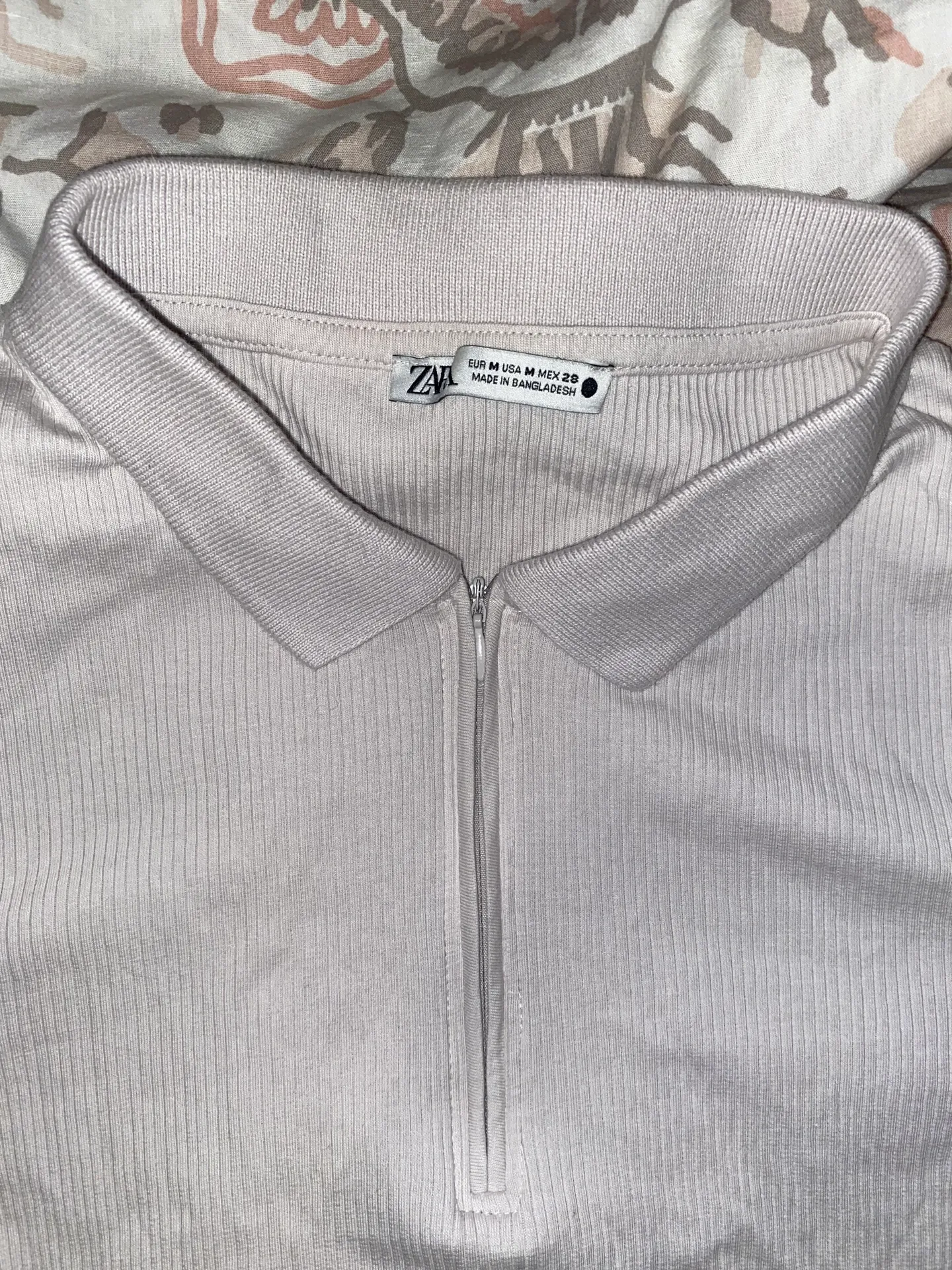 Ribbed Collar Top - Image 3