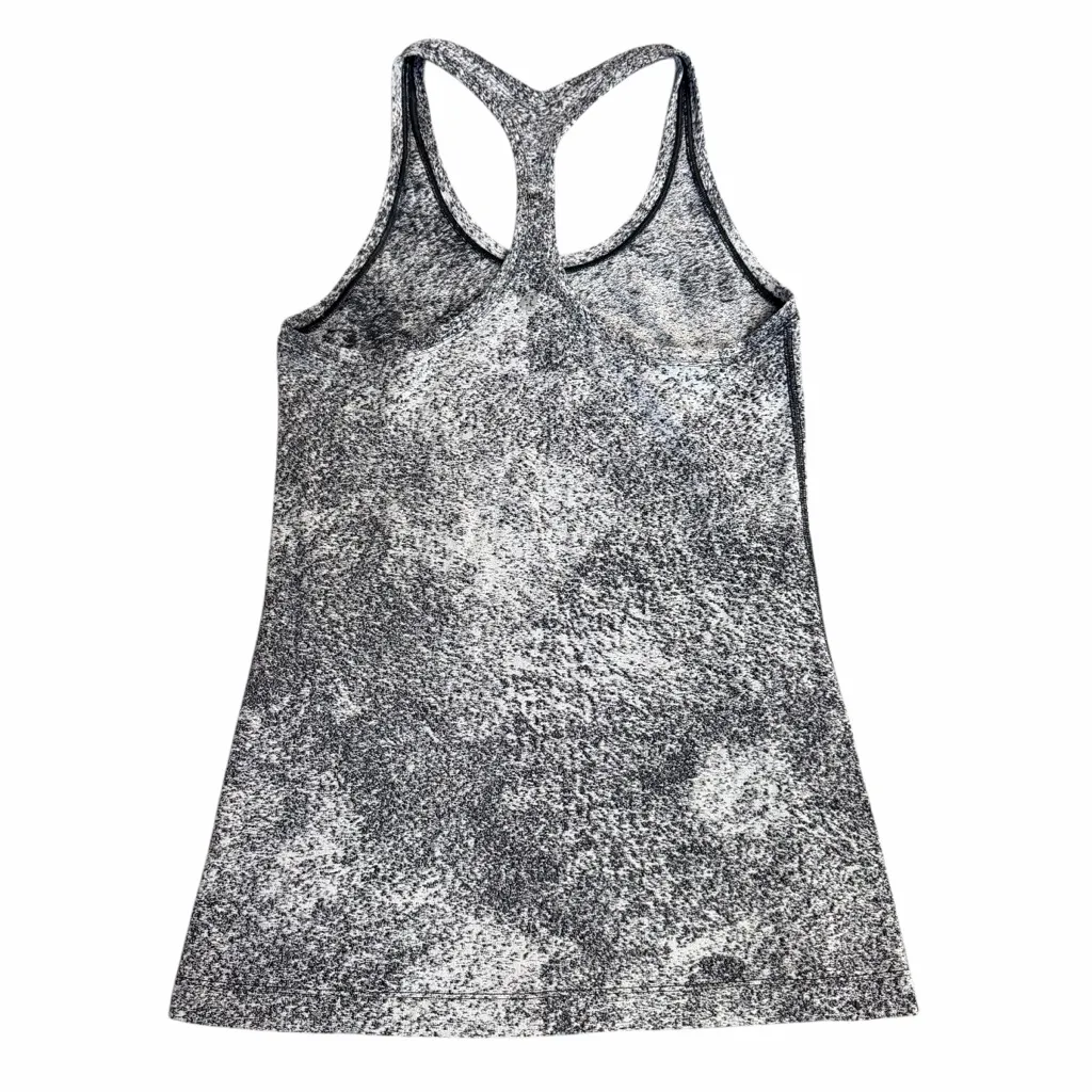 Lululemon Cool Racerback II Luon Spray Jacquard White Black Size 10 - Image 6