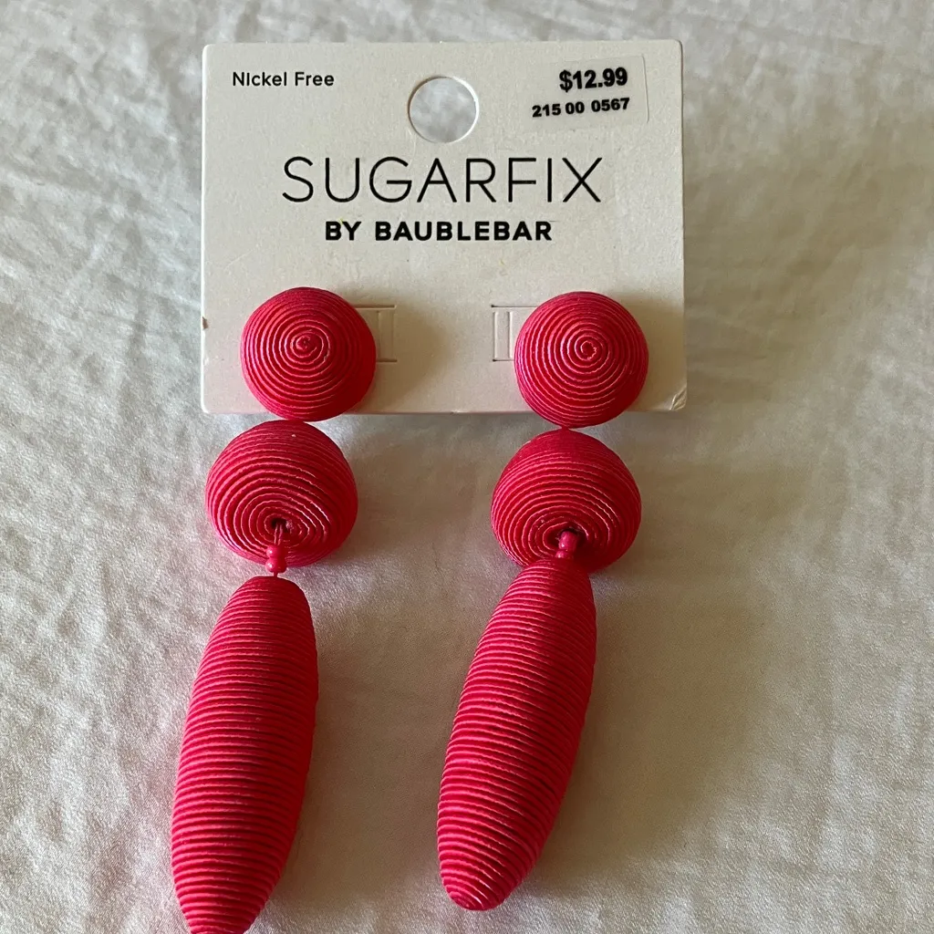 Sugarfix by BaubleBar: Pink Drop Earrings - Image 8