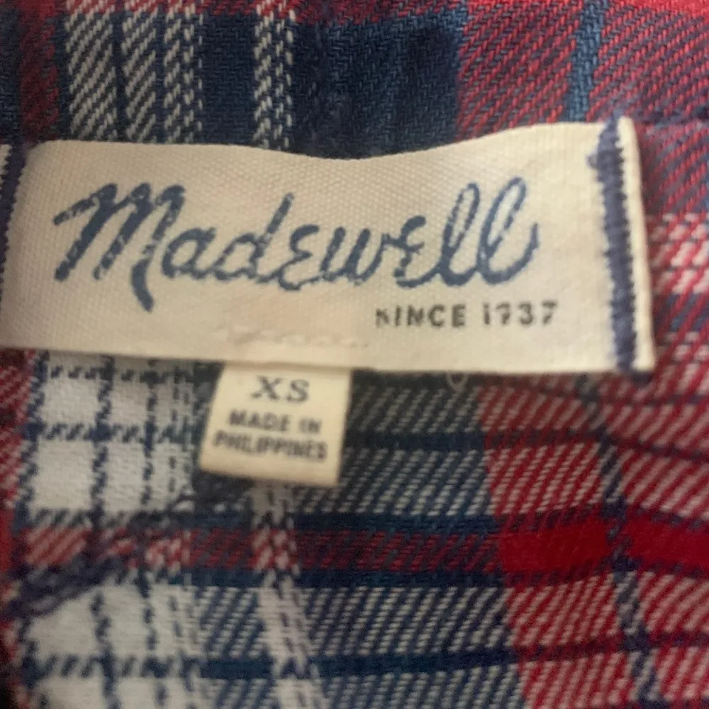 Madewell Indigo Dyed Popover Shirt in Plaid - Image 10