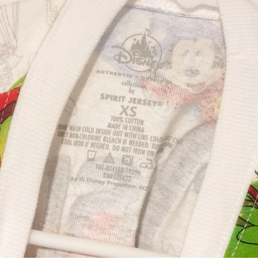 2020 Disney Parks XS Walt Disney World Ink Paint Spirit Jersey Mickey Peter Pan - Image 3