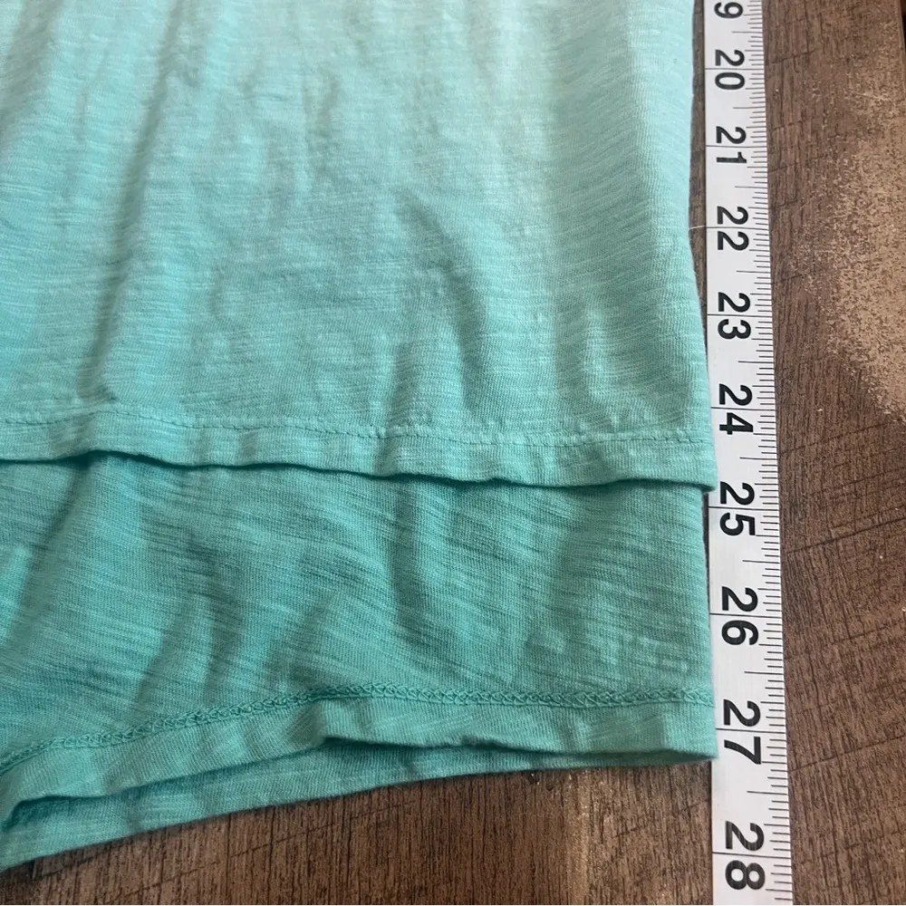 Seven 7 Dip Dye Tee Womens Size XL Orange Turquoise 3/4 Sleeve Tunic Casual Boho - Image 7