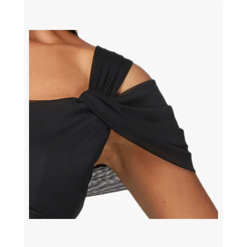 NEW Alex Evenings Cold Shoulder Formal Maxi Dress 14 - Image 5