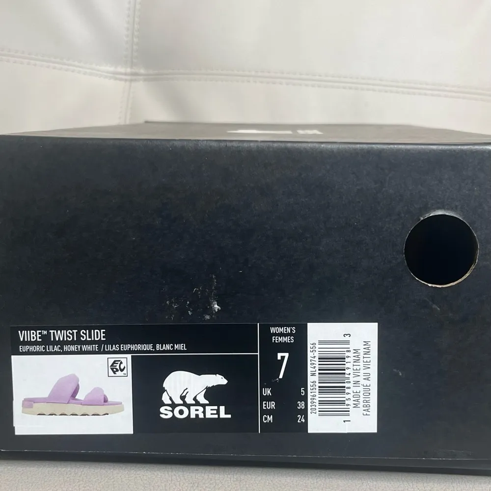 Sorel Vibe Twist Slide Euphoric Lilac Sandlas Women’s Size 7 - Image 9