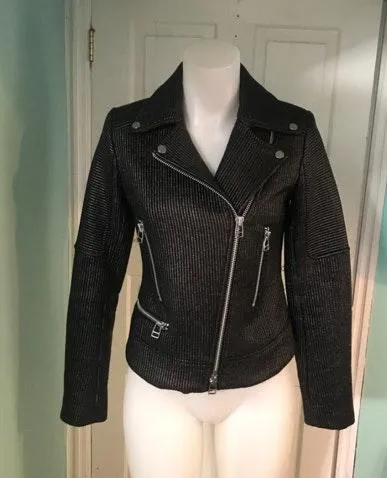 BONITA BIKER MOTO JACKET Sz2 - Image 3