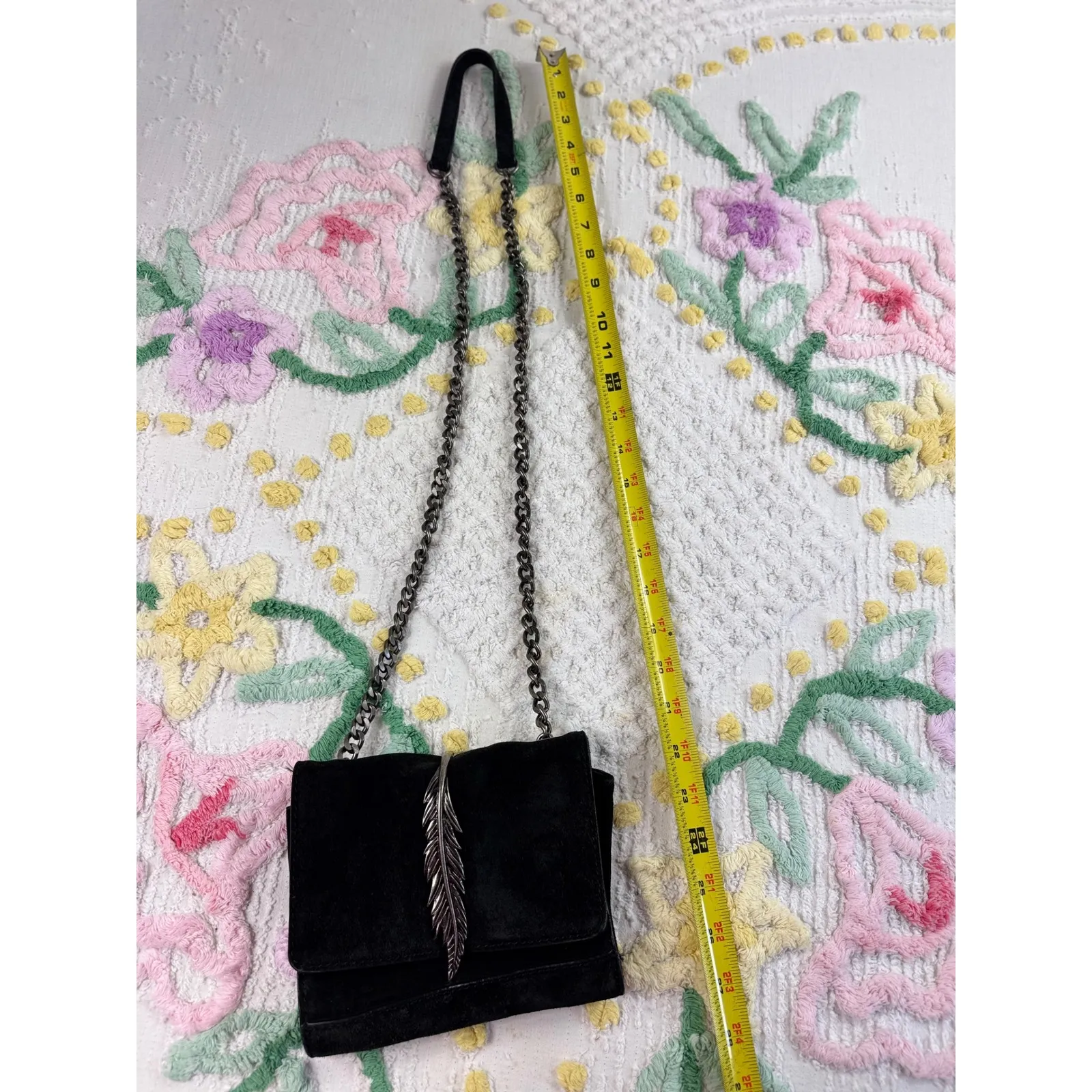 ZARA WOMAN cowhide leather  Chain Shoulder Bag Evening‎ Crossbody - Image 8