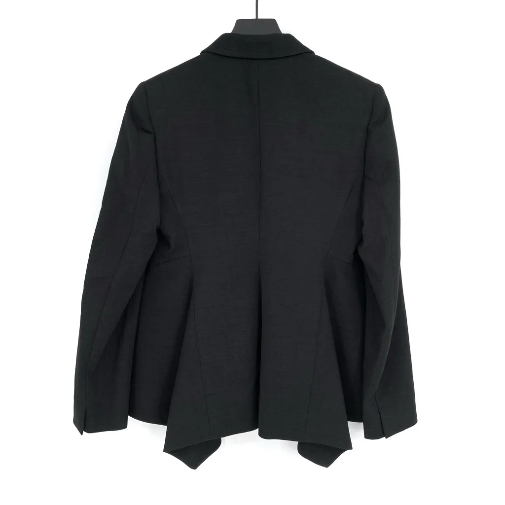 Stella McCartney  Puplum Wool Blazer Black 42 - Image 9