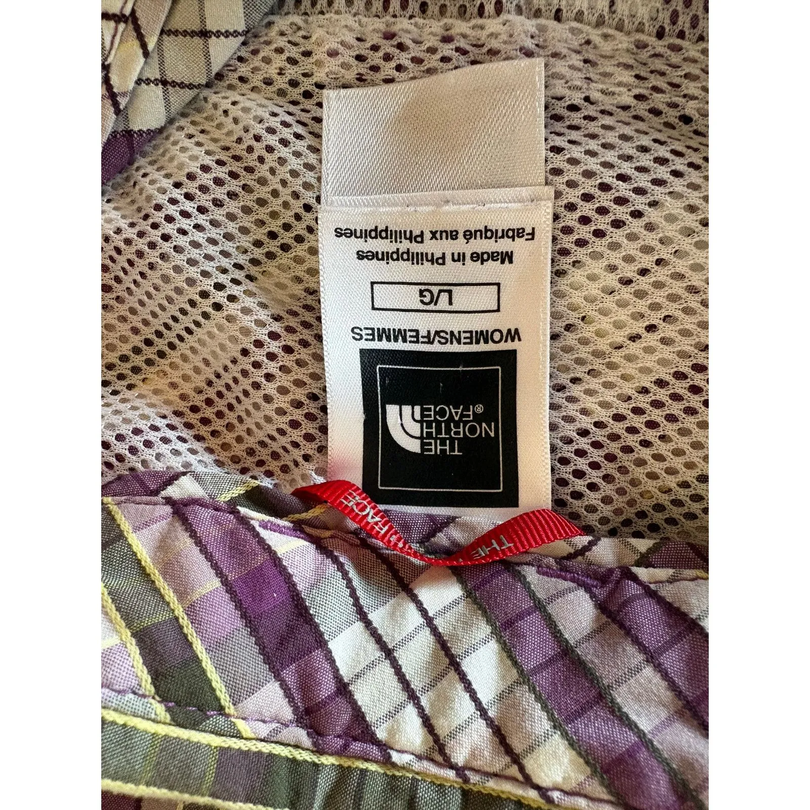 The North Face plaid hiking shirt in purple plaid size Large women's - Image 2