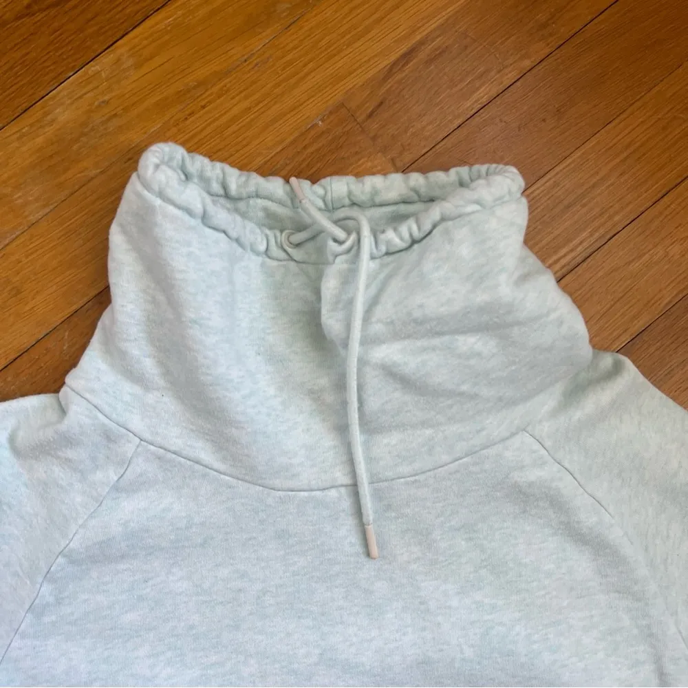 Light Blue Gymshark Hoodie Sz L - Image 3