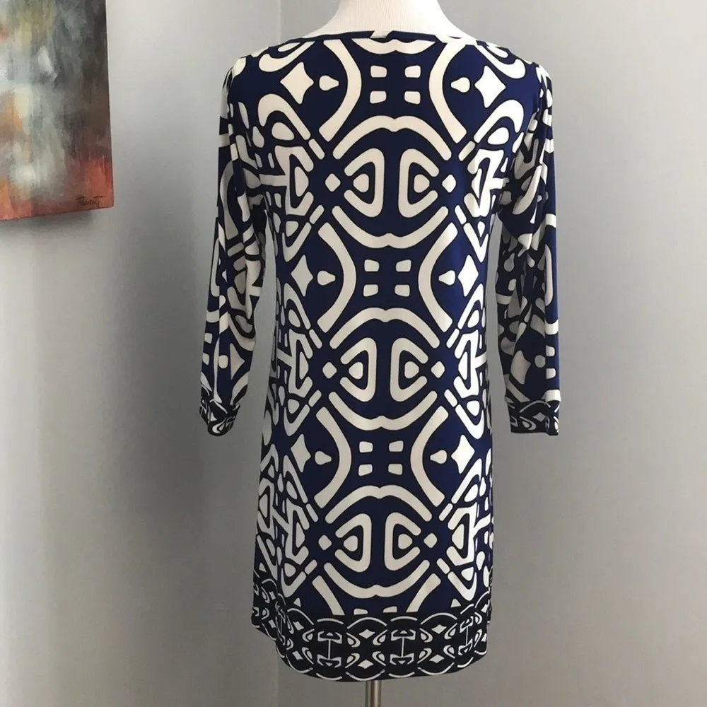 Laundry Blue Printed Shift Dress - Image 7