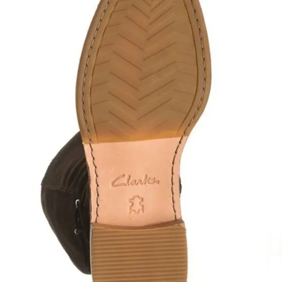 New‎ Clarks Clarkdale Clad Suede Riding Boot Dark B - Image 7