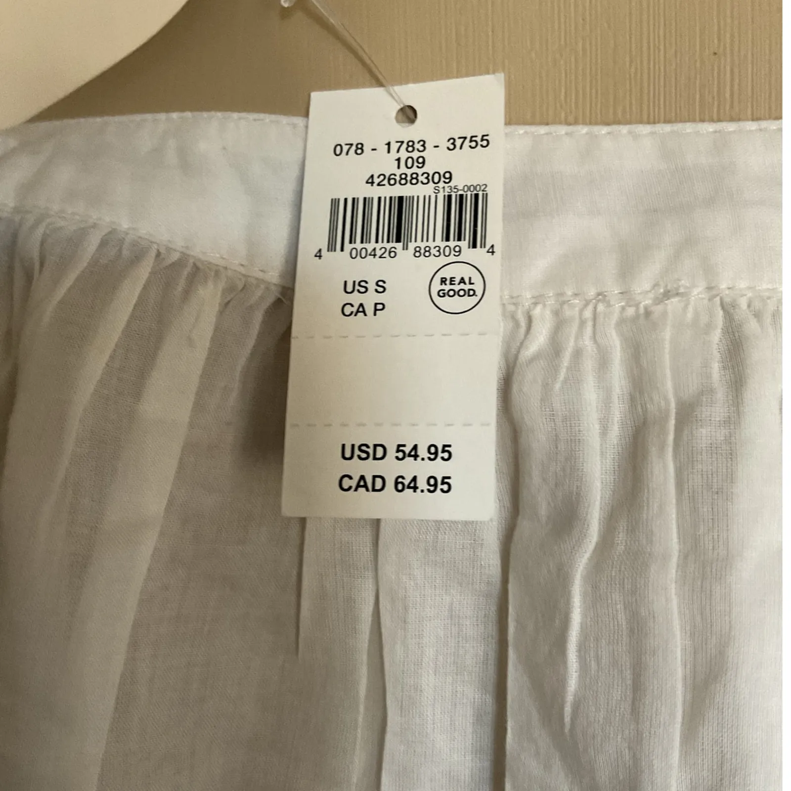 Aerie Natural Crochet Blouse Shirt Women’s Size S Boho Peasant Lace Ruffle NWT - Image 9