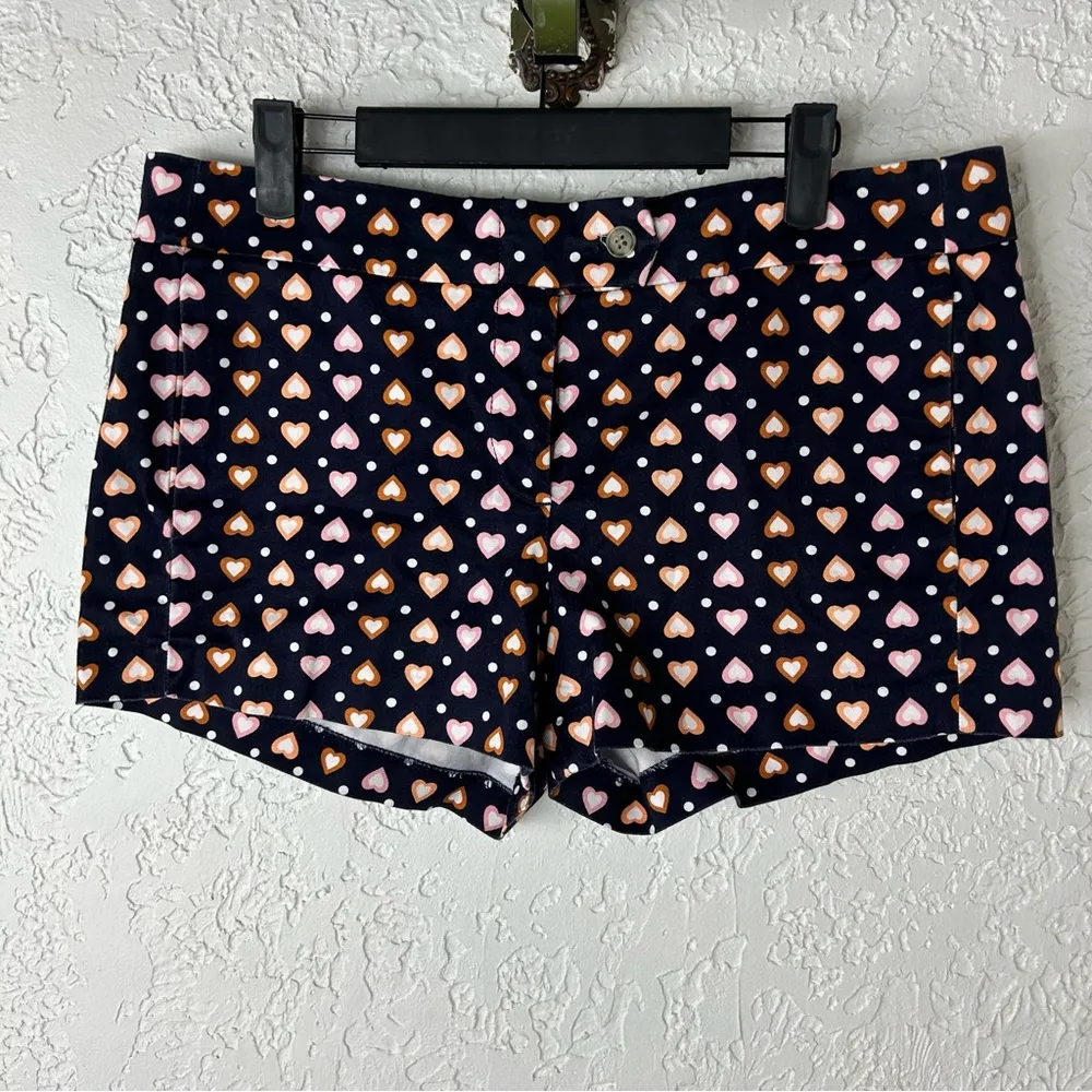 J.Crew | Heart Polka Dot Chino Shorts Size 10 - Image 5