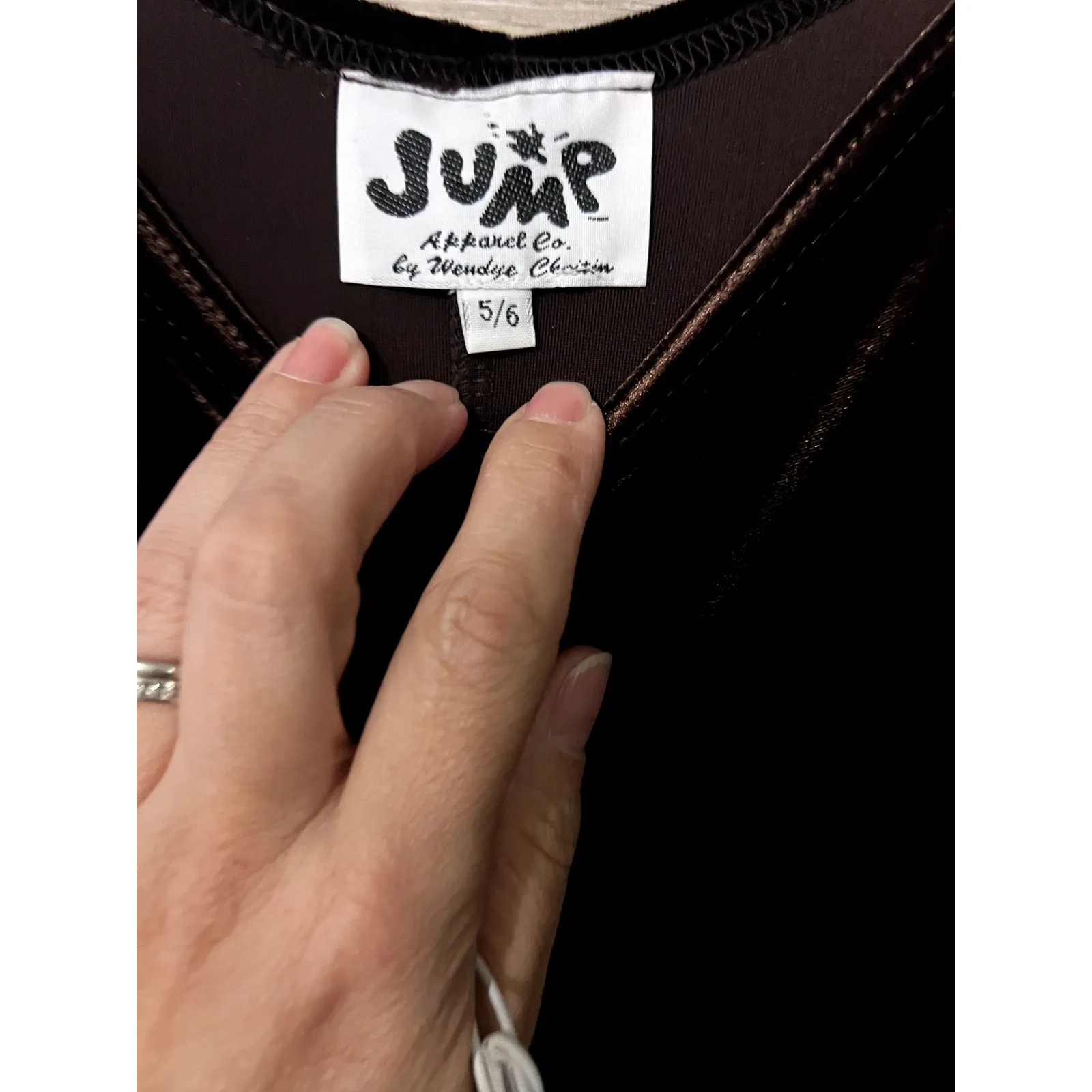 Vintage slip dress velour brown long dress Jumper size Small spaghetti strap - Image 2