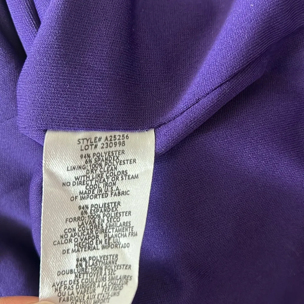 Aqua Bloomingdale’s Asymmetric Cutout Dress in Mulberry/Purple Size 6 NWT $238 - Image 11