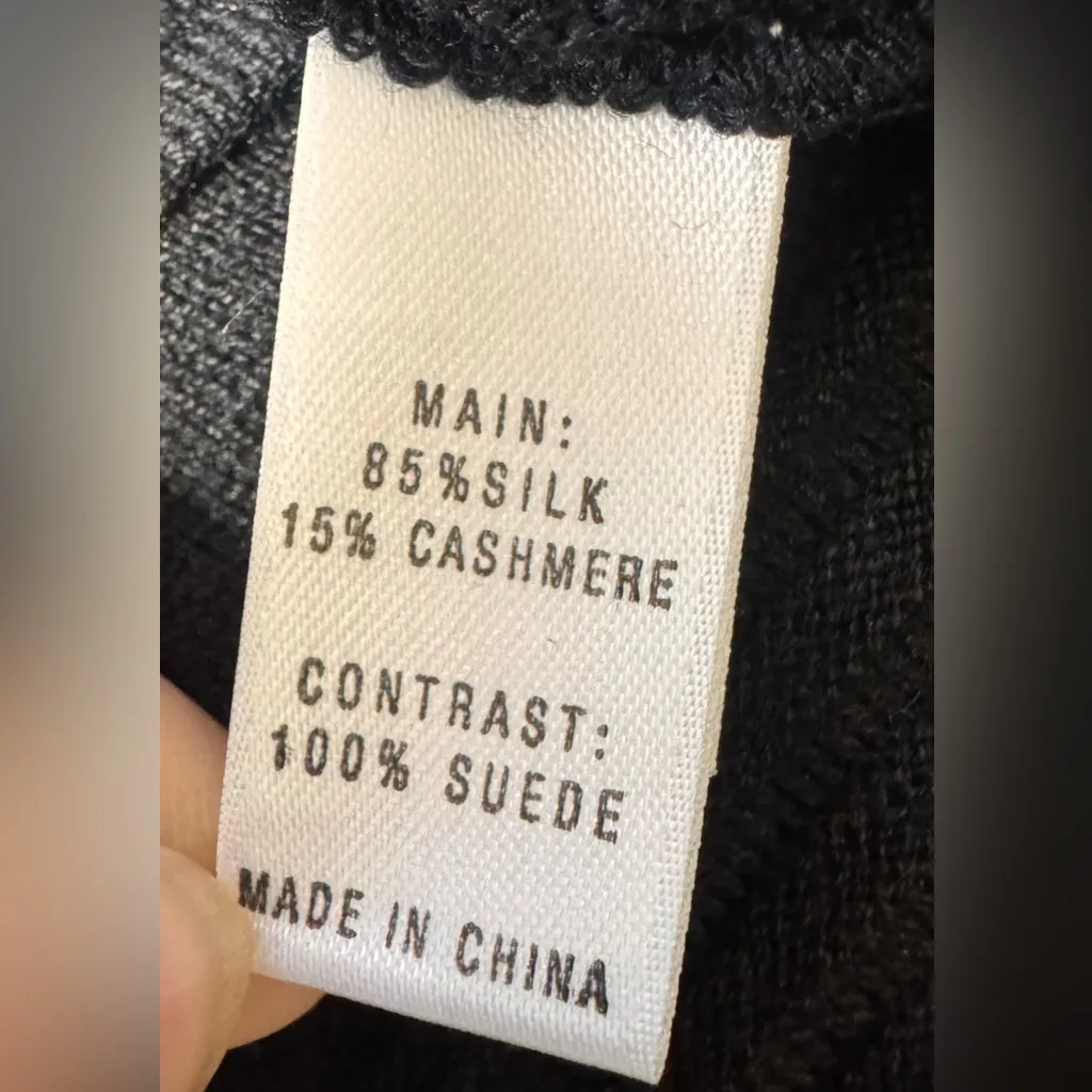 St. John Silk Cashmere Waterfall Vest - Size L - Image 4