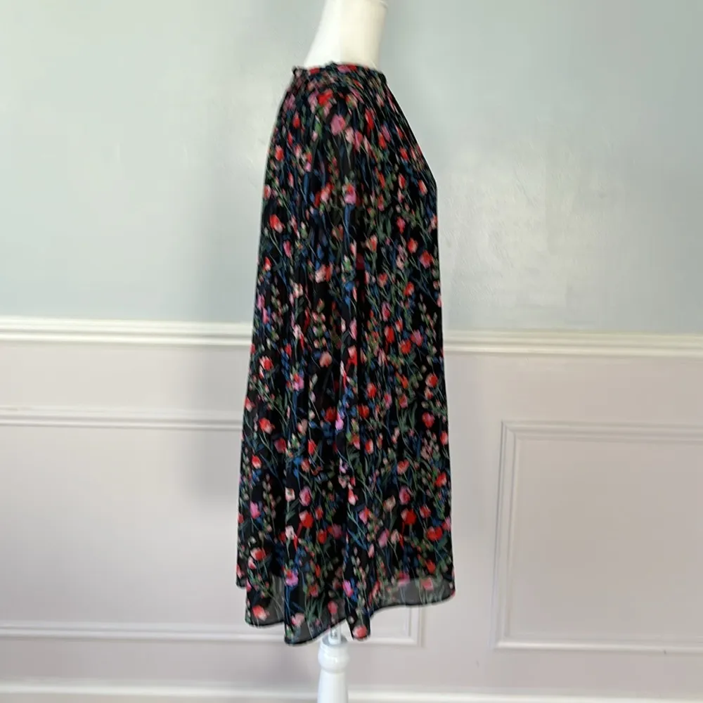 Zara The Annie Dress Floral Pleated Mini Flowy Dress XL Cottage Core Soft Girl - Image 8