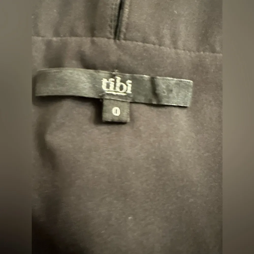 Tibi 100% Silk black ruffle high neck cocktail dress size 0 Homecoming d… - Image 6