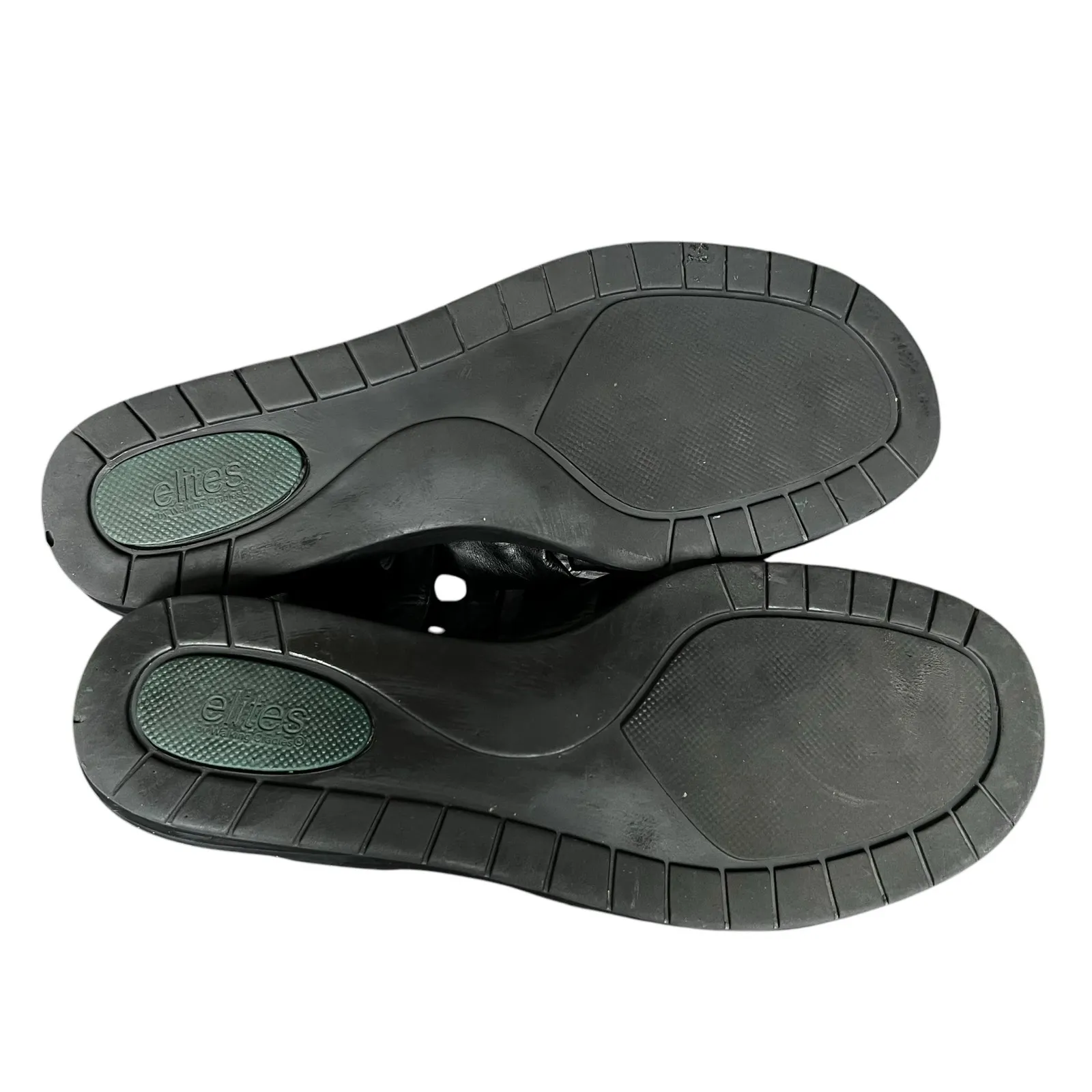 Elites by Walking Cradles Black Leather Valerie Comfort Sandals Size 8 Wide - Image 7