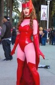 scarlet witch cosplay / halloween costume Red Size M - Image 6