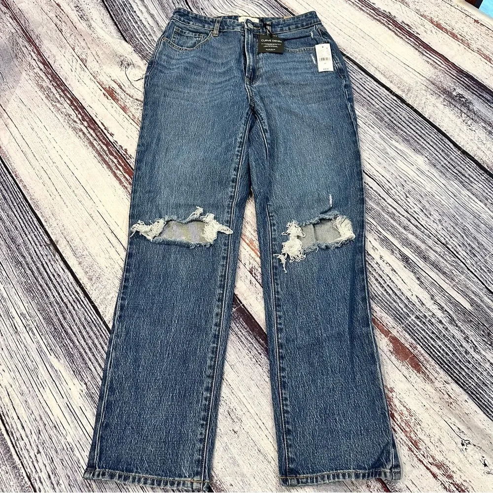 NWT Pacsun Curve Straight Distressed Jeans​ - Image 2