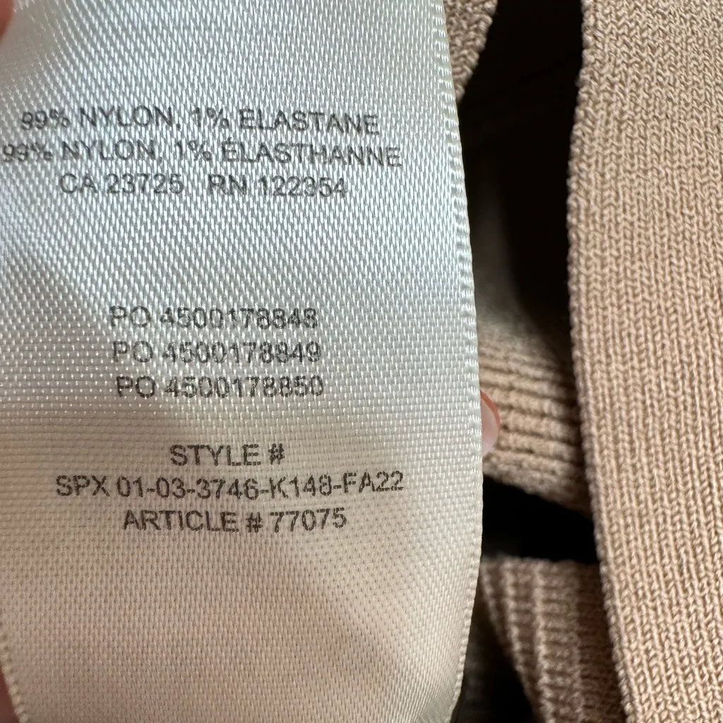 Aritzia Babaton Sculpt Knit Criss Cross Tank in Taupe XS $58 - Image 6