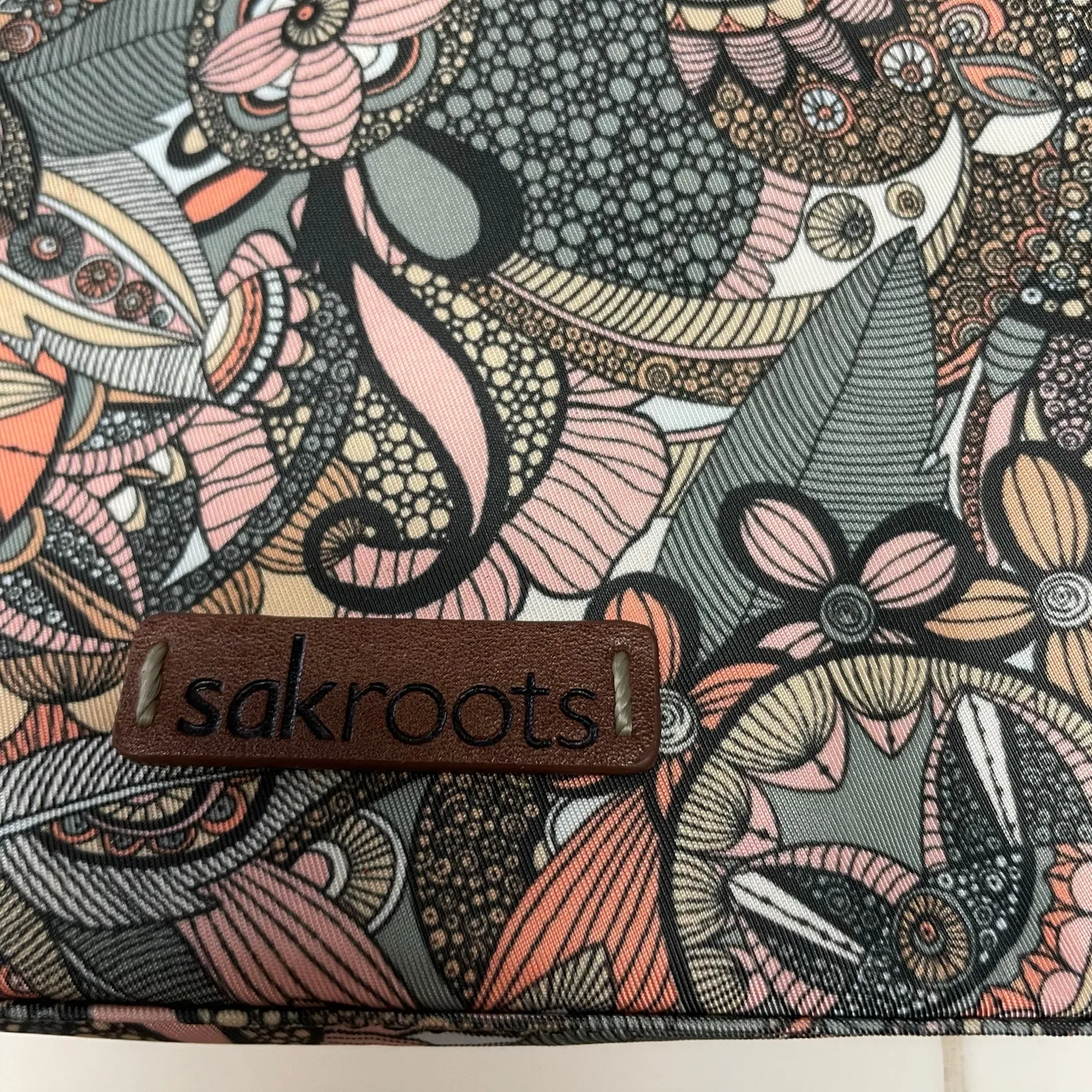Sakroots Artist Circle Flat Crossbody Paisley Purse Bag Sienna Spirit Desert - Image 2