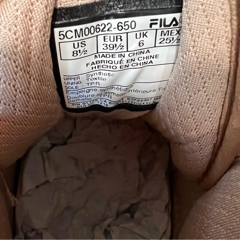 Fila Metallic High Top Sneakers - Size 8.5 - Image 3