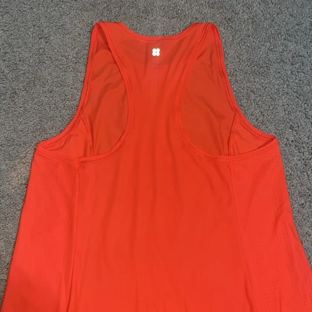 Sweaty Betty Explorer Ace Midi Swing Sleeveless Athleisure Dress Orange‎ S 4/6 - Image 7