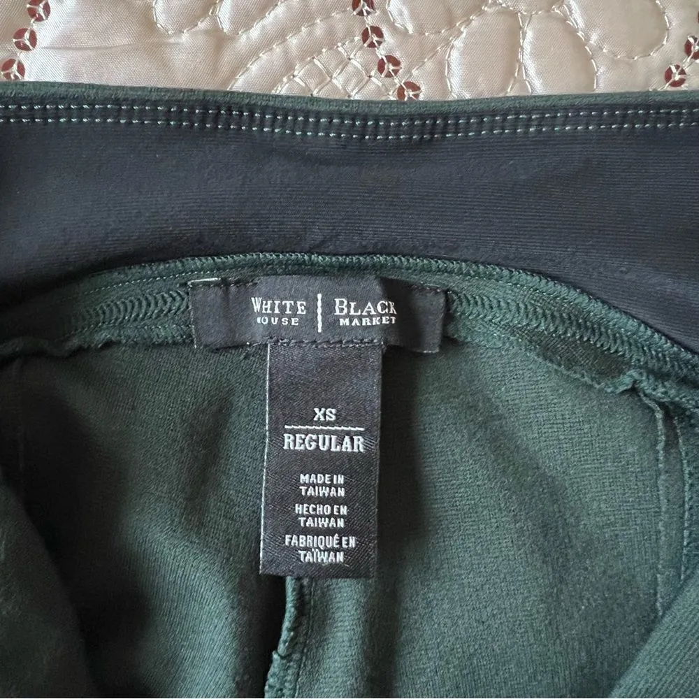 White House Black Market Instantly Slimming Ponte Knit Legging in Green Size XS - Image 8