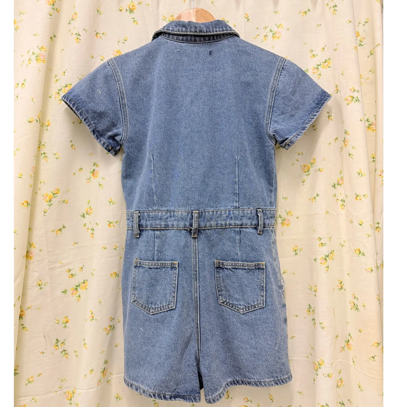 Lioness U know What's‎ Up Denim Romper XS Festival Spring Summer Hollywood - Image 3