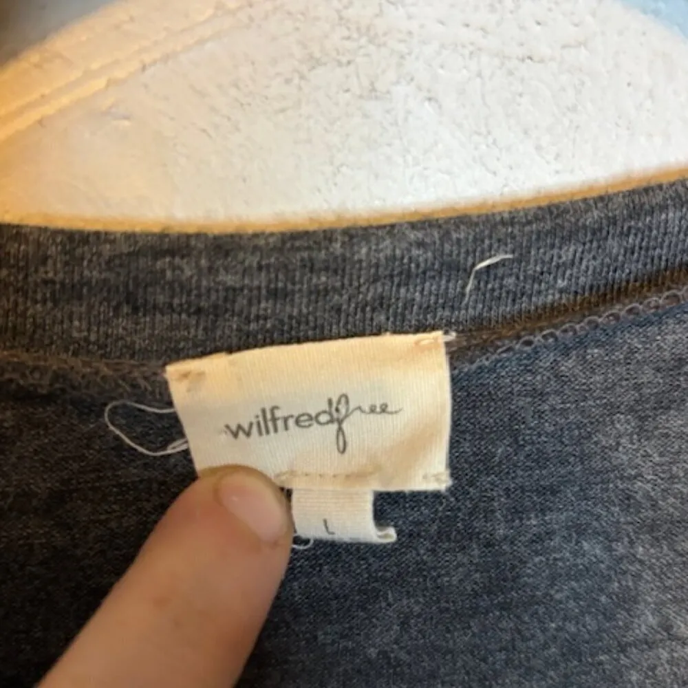 Aritzia Wilfred Free‎ Dress Women's Size Large Shirt Knit Gray - Image 3