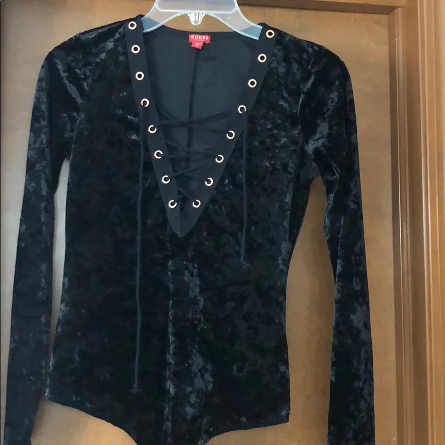 New Guess Natalia crushed velvet bodysuit - Image 2