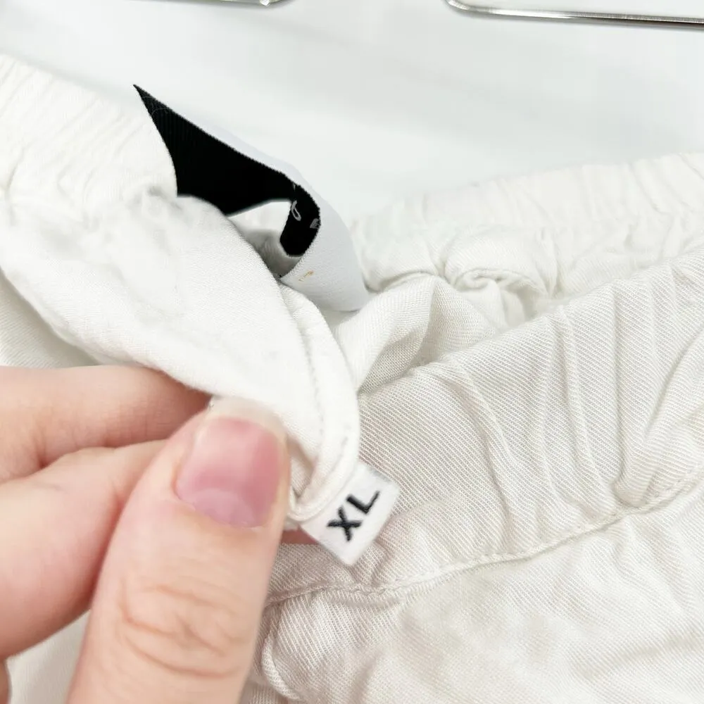 Sleeper Womens Sleep Lounge Button Up Shirt Top & Pants Pajama Set Size XL White - Image 11