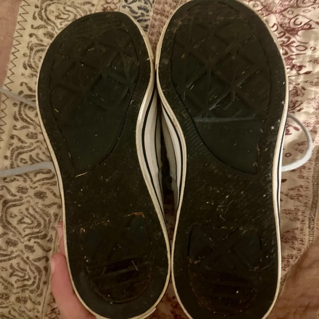 Converse  Gray Mid-Top Sneakers - Image 2