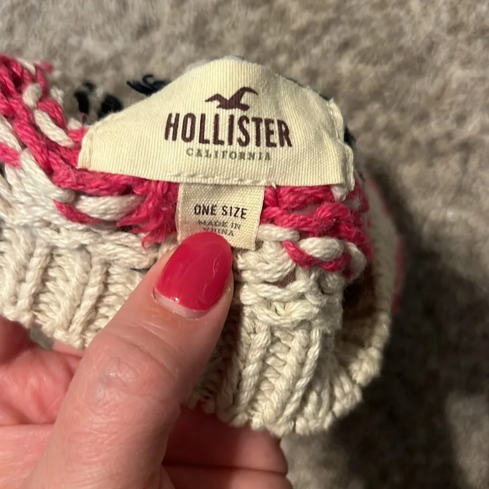 Knit Beige Stripped Women’s Beanie One Size - Image 5