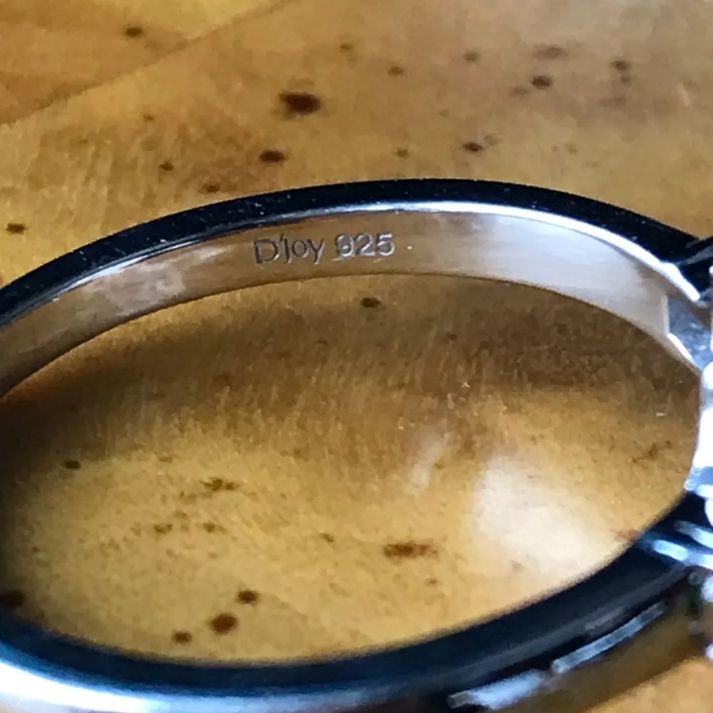 Natural Shadowkite Chrome Diopside Sterling Silver Ring Size 9 Blue - Image 6