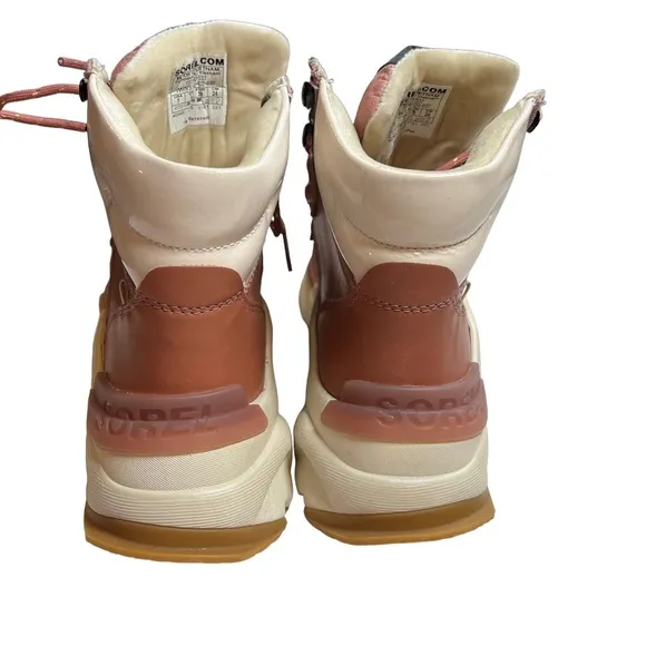 Sorel‎ Kinetic / Conquest Waterproof Hiker Boot Brown Leather & Suede Size 7 New - Image 4