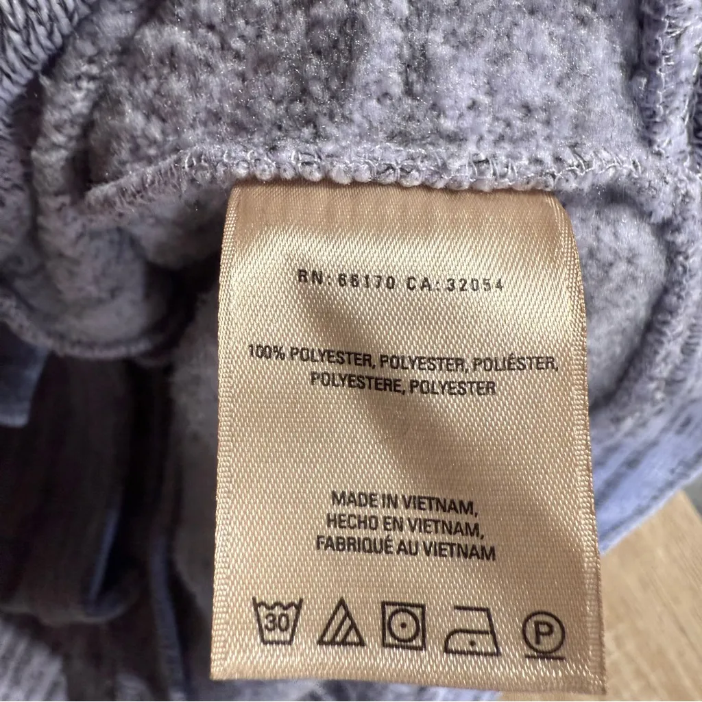 Saturday Sunday Anthropologie Gray Purple Pullover Mock Neck Sweatshirt Medium - Image 5